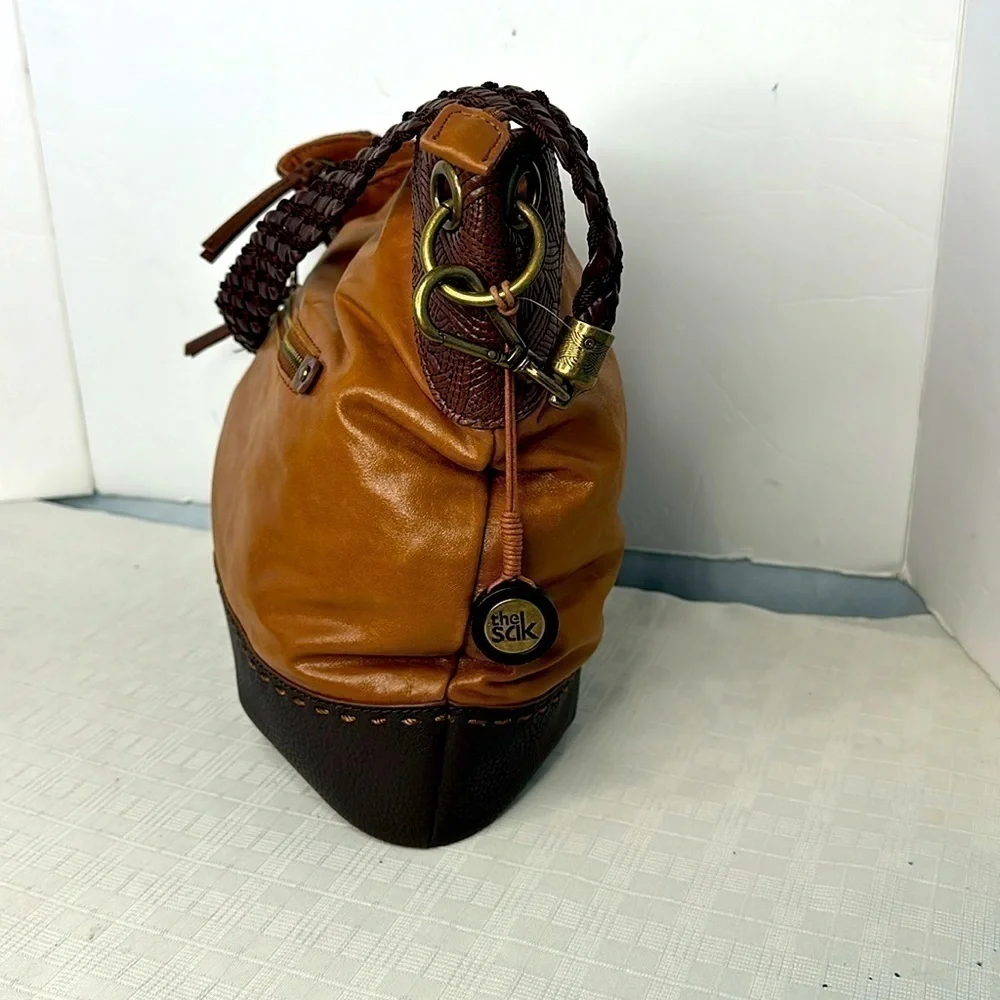 The Sak Leather Bag Brown with Great Detail